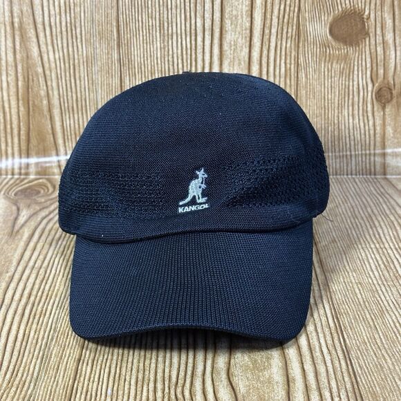 Kangol Tropic ventair Spacecap Baseball Golf Hat Black One Size - Picture 2 of 9